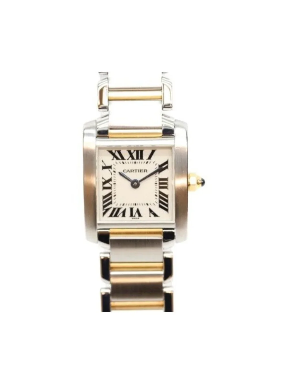 Cartier SS YG Tank Francaise SM Quartz